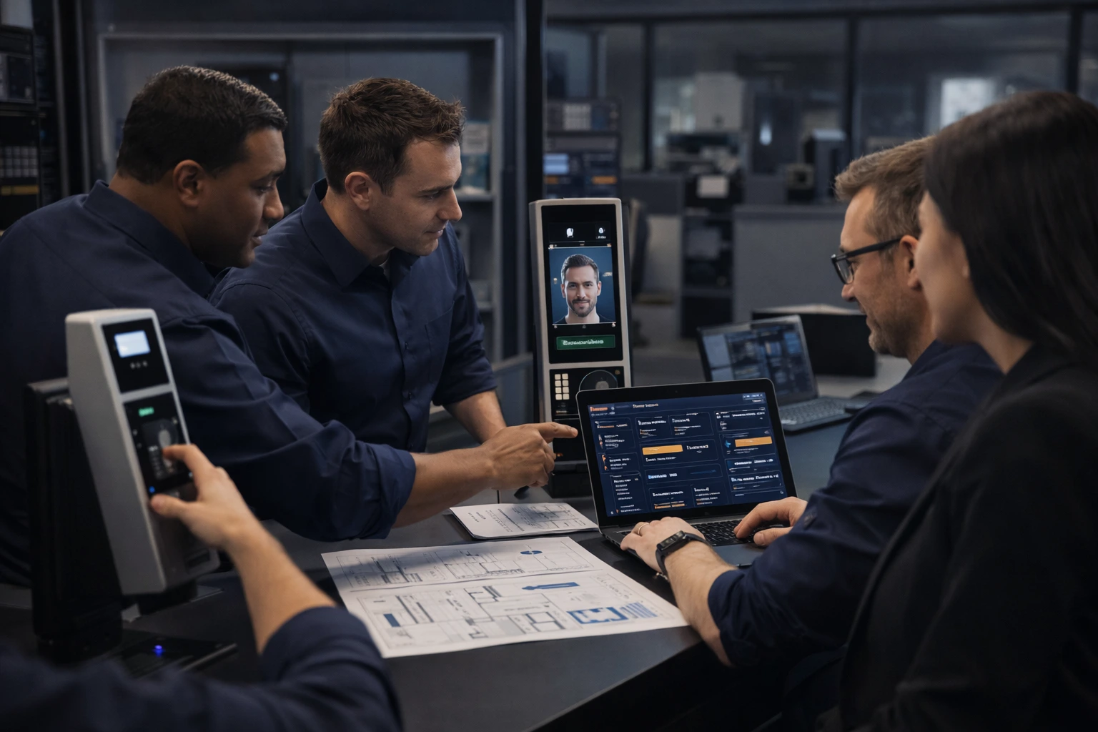 Flujo de seguridad empresarial conectado a Avigilon Unity